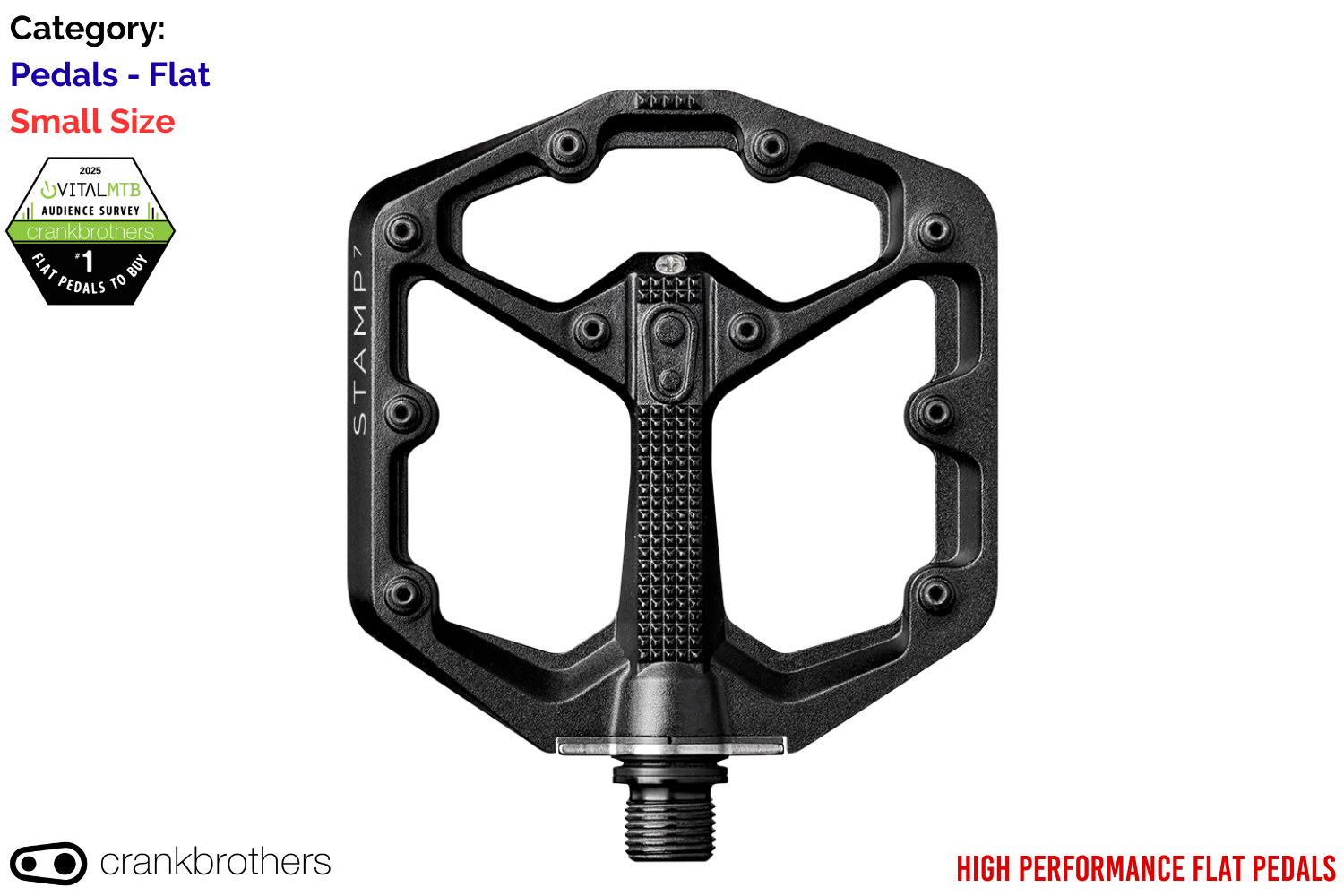 Crankbrothers Stamp 7 - Large - Black | Hup Leong Company | The